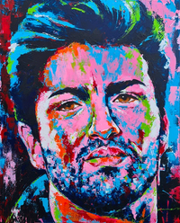 George Michael - acryl 120x100 cm.